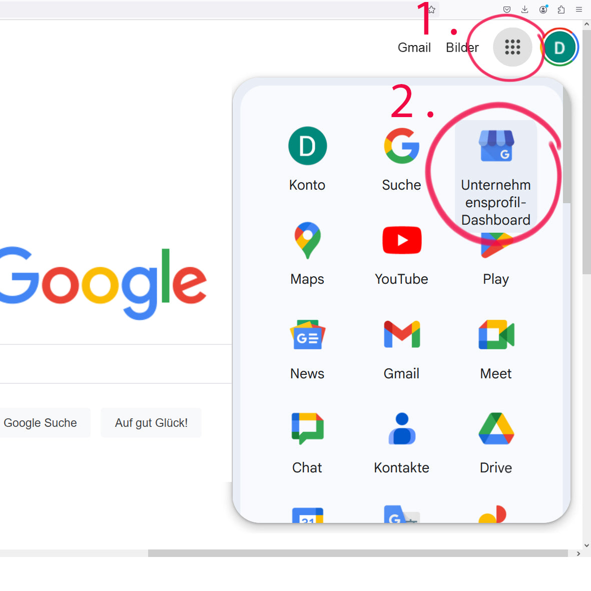 Anleitung, wie Sie den Link zu Ihrem Google Bewertungsprofil ermitteln. Dieser wird auf dem brique Google Bewertung Aufsteller (NFC) Aufsteller abgespeichert.
