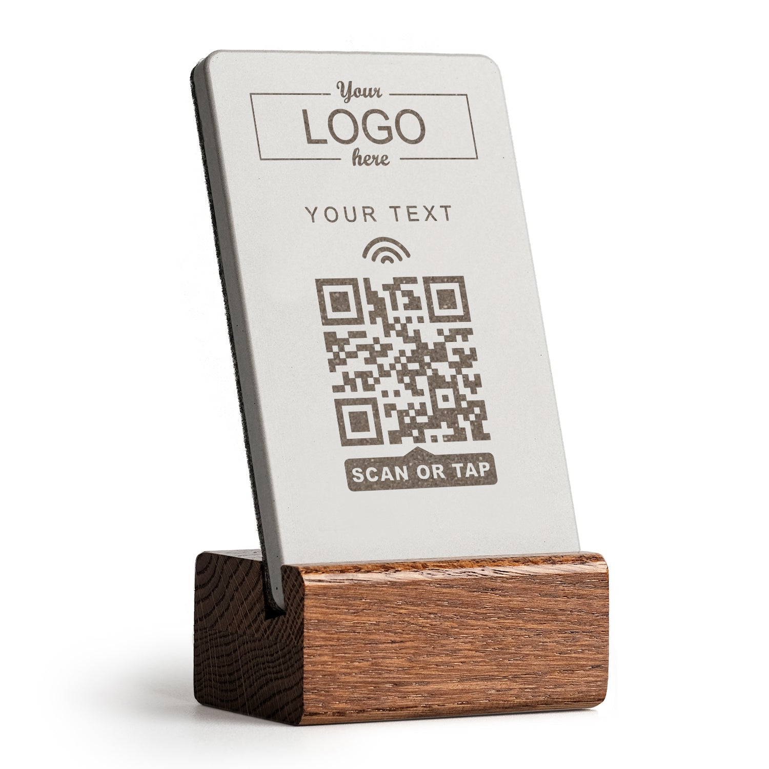 Gestalten Sie Ihren eigenen NFC Aufsteller (brique). Wählen Sie aus unseren Designs Ihren Favoriten.