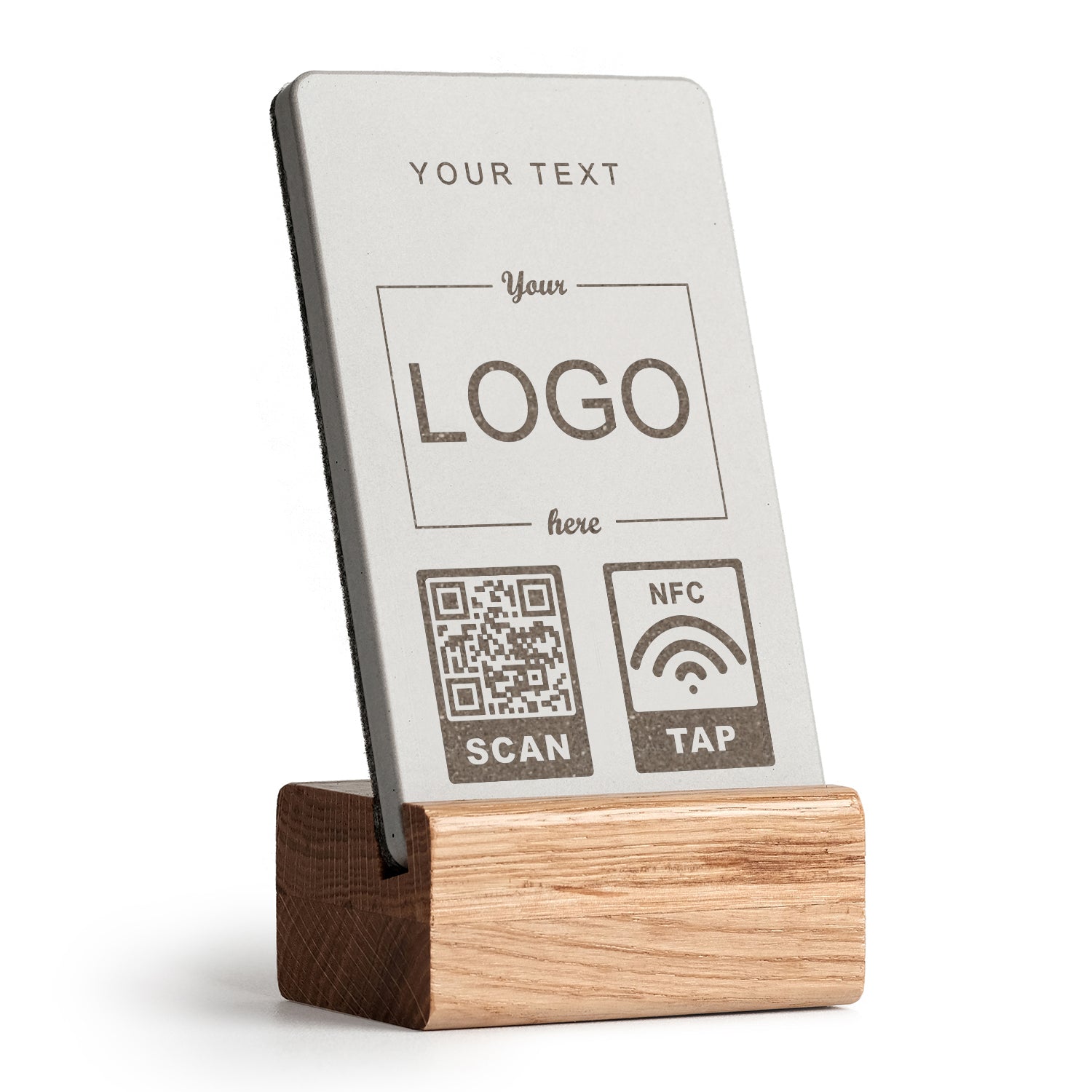 Gestalten Sie Ihren eigenen NFC Aufsteller (brique). Wählen Sie aus unseren Designs Ihren Favoriten.