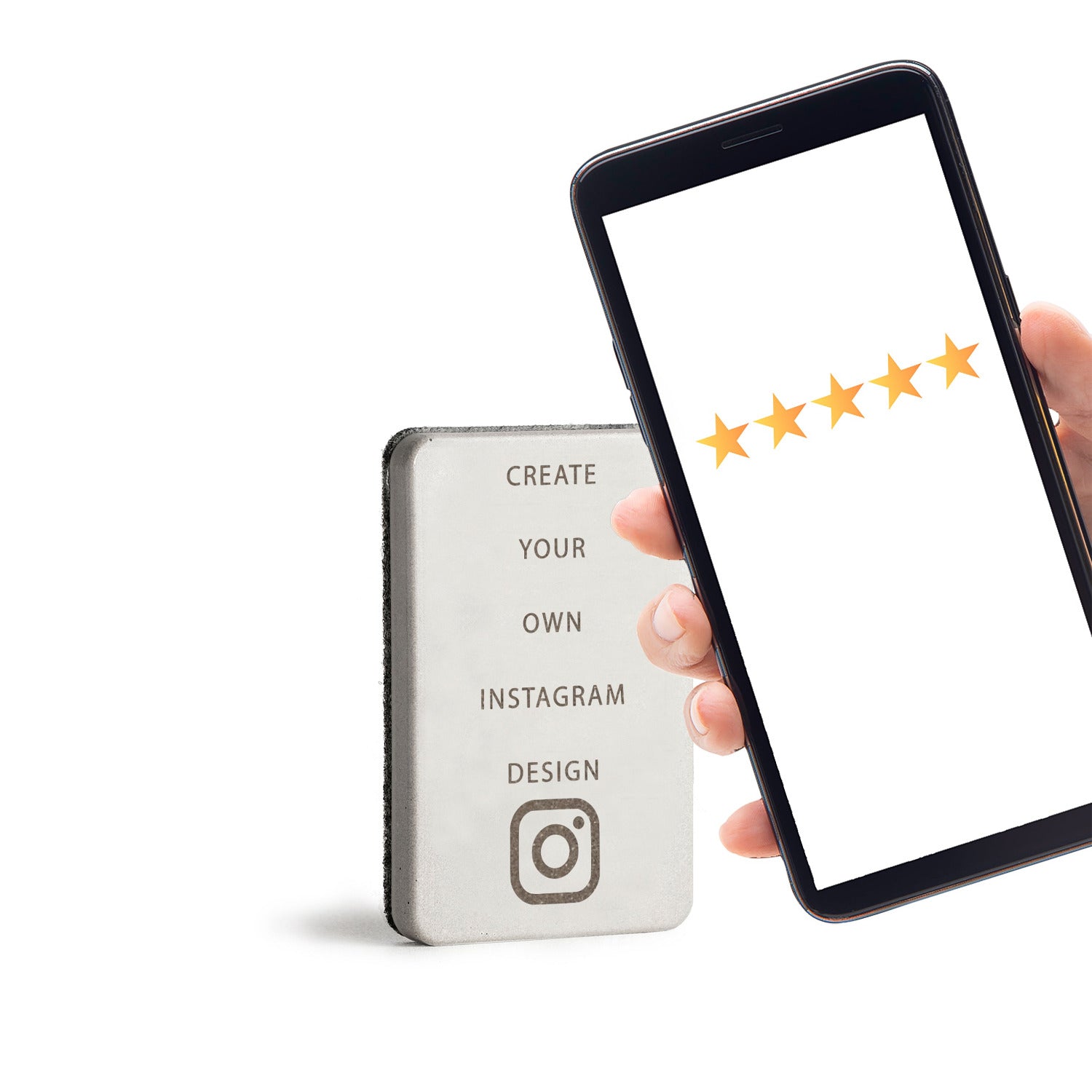 brique small Instagram mit NFC - der individualisierbare Aufsteller im Miniformat.