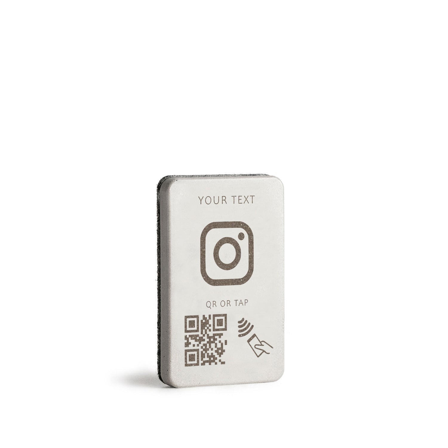 Der kleine Aufsteller brique small mit Instagram-Link sorgt für mehr Follower auf Social Media. 